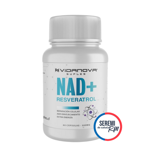 NAD+ RESVERATROL Antienvejecimiento Calidad Premium